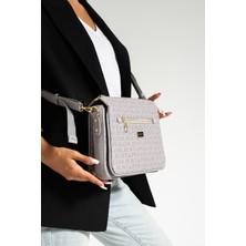 Pratik ve Şık Çok Bölmeli Tasarım - Just Polo Kadın Çantası 2068 Gri