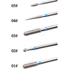 Normadia 5 Adet Seramik Elmas Freze Uçları Kuru Manikür Seti