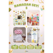 Msticker Ramazan Ayı Sticker Oyun ve Etkinlik Seti, 4 Lü Set Çocuklar Için Ramazan Süsleme ve Etkinlik Seti5