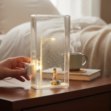 Keyfim Shop Sevgiliye Özel Isimli Romantik Işıklı Kar Küresi Dekor