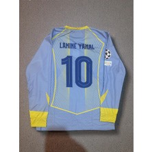 North Stand Barcelona Yeni Sezon Uzun Kollu Mavi Lamine Yamal Forma