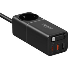 Xenon Smart Masaüstü Priz Hızlı Şarj Istasyonu | 75W Gan, 4000W Ac, Dahili Usb-C Kablo, 3x Usb, Pd Pps (X6412)