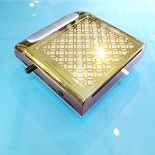 Normadia 120W Profesyonel Tırnak Toz Toplayıcı, Hafif Tasarım, Altın Degrade Renk