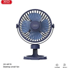 Xo MF78 Taşınabilir 1200MAH Şarjlı Masaüstü Mini Fan 360° Dönebilir Sessiz Telefon Tutuculu Vantilatör