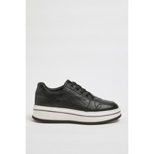 Faruk Balkanas Benjamin Model Ithal Taban Hakiki Kombinasyonlu Deri Sneaker Ayakkabı
