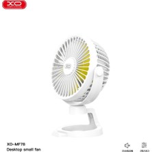 Xo MF78 Taşınabilir 1200MAH Şarjlı Masaüstü Mini Fan 360° Dönebilir Sessiz Telefon Tutuculu Vantilatör