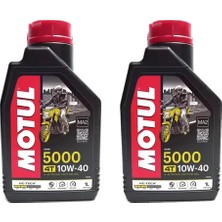 Motul 5000 10W-40 Motor Yağı 2’li Set – Yarı Sentetik – Benzinli ve Dizel Araçlar Için