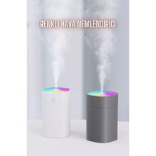 Darkom Taşınabilir Ultrasonik Hava Nemlendirici - Bebek Odası Uyumlu Renkli Gece Lambalı Aroma Difüzörü