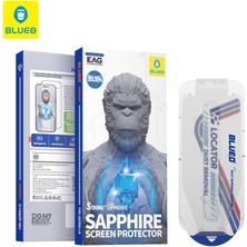 Blueo iPhone 17 ve 17 Pro Uyumlu | 9 Mohs Sertlikte Uygulama Aparatlı %99.99 Orijinal Safir Ekran Koruyucu