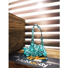 Sistem Püsküllü Turkuaz Sıkma Toz Kehribar Erkek Tesbih