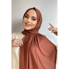 Balse Eşarp Çikolata Balse Penye Şal