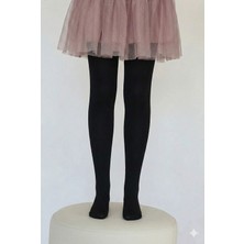 Bemp 2'LI50 Den Kız Çocuk Külotlu Çorap Siyah - 10-12 Yaş