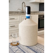 Doğal Hasır Örgü 19L Damacana Kılıfı - Organizer