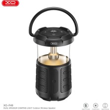 Xo F49 3600 Mah Çift Hoparlör Bt V5.3 Kablosuz Bluetooth Outdoor Hoparlör Kamp Işığı