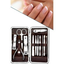 Normadia 12 Parça Manikür ve Pedikür Seti, Deri Çantalı, Şık ve Pratik Tasarım