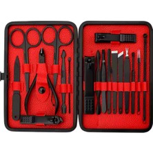 Normadia Şık 18 Parça Deri Çantalı Manikür ve Pedikür Seti, Pratik ve Kaliteli