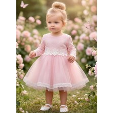 Kız Bebek Dantel Detaylı Özel Koleksiyon Elbise