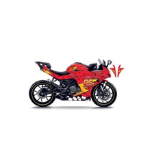 Kaplama Merkezi Cfmoto 250SR Mcqueen Kırmızı Sarı Sticker Parçalı Motosiklet Kaplama Etiket Modeli