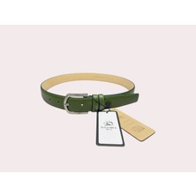 İstanbul Belt Hakiki Klasik Deri Kadın Kemer – 3 cm – Gümüş Ton Tokalı – Dayanıklı, Şık & Gerçek Deriden Kemer