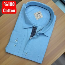 Eren Style Pamuklu Uzun Kollu Tek Cepli Gömlek (Regular Kalıp)