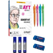Ermap Tri-Click 0.7 Uçlu Kalem Seti ve Ayt Edebiyat Soru Bankası