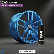 CAXCOLORS Cax Metalik Mavi Jant Sprey Boya 400ML - Isıya Dayanıklı, Derin Parlaklık ve Sportif Jant Yenileme
