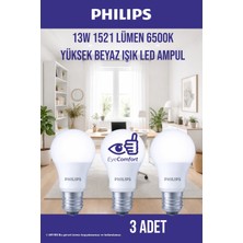 Philips Yüksek Beyaz Işık LED Ampul 13W | 1521 Lümen | Eyecomfort | E27