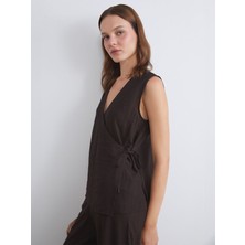 Lc Waikiki Yeni Sezon Kruvaze Yaka Dokulu Bluz