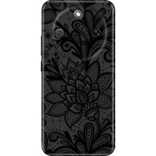 Nurdic Honor Magic 8 Lite Uyumlu Kılıf 0.4mm Lazer Kesim Silikon Kapak Mandala Gül