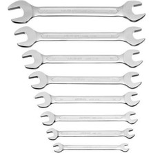 abnturk 8 Parça Açık Ağız Anahtar Takımı-8 Parça Anahtar Takımı Chrome Vanadium Sağlam Çelik 2 Ağızlı