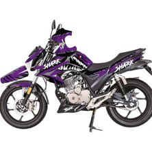 Kaplama Merkezi Mondial Drift L Mor Shark (Köpekbalığı) Sticker Etiket Parçalı Kaplama Modeli