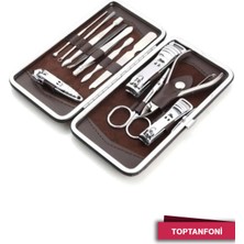 Normadia 12 Parça Manikür Pedikür Seti, Çantalı Tırnak ve Bakım Aksesuarları