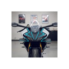 Kaplama Merkezi Cfmoto 450SR Sticker Ön Kafa Dörtlü Etiket Modeli