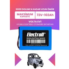 Electroll Volta Ev1 Uyumlu (Maksimum Kapasite) Lifepo4 72V 102AH Elektrikli Otomobil Bataryası