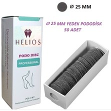 Normadia 15 mm Pedikür Disk, 50'li Zımpara Seti, Güçlü ve Dayanıklı Zımpara