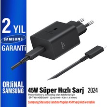 Samsung Galaxy A56 5g - A36 5g Süper Hızlı Şarj Aleti 45W (Orjinal Samsung Türkiye Garantili)