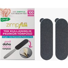 Normadia Tek Kullanımlık Pedikür Törpüsü Oval 100 Adet, Temizlik ve Bakım Seti