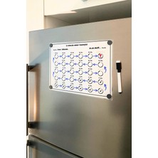 Caps Office 30 Günlük Hedef Takipçisi & Motivasyon Manifest Planlayıcısı - Buzdolabı Üstü Magnetli Planlayıcı