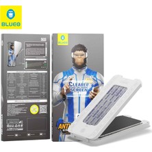 Blueo iPhone 13/13 Pro/14/16E Uyumlu Uygulama Aparatlı Yansıma Önleyici HD Cam Ekran Koruyucu