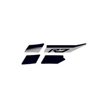 Kaplama Merkezi Yamaha Yzf-R7 Yan Sağ Grenaj Sticker Seti Orijinal Tasarım Etiket Modeli Siyah Renk