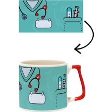 Baskıgo Doktor/hemşire Kişiselleştirilebilir Lüks Kupa - Hediye Seramik Kupa