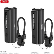 Xo PR281(İP) 5000 mAh El Feneri Özellikli Type-C to Lightning Powerbank Şarj Aleti