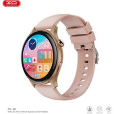 Xo J6 Yuvarlak Slim Kasa IP68 Sertifikalı Suya Dayanıklı Android iPhone Uyumlu Akıllı Saat