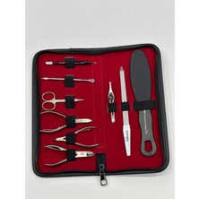 Normadia Şık Siyah Çantalı Manikür ve Pedikür Seti, Pratik ve Kaliteli Bakım