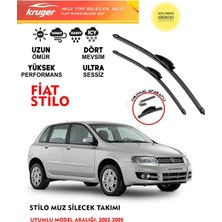 Kruger Fiat Stilo Ön Cam Muz Muz Sileceği Takımı 1.4 1.6 Motor Araç Için (Aparatsız) Direk Montaj