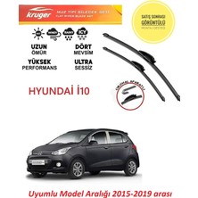 Kruger Hyundai I10 Ön Muz Sileceği Takımı 2015-2019 Aracı Araç Için (Aparatsız) Direk Montaj