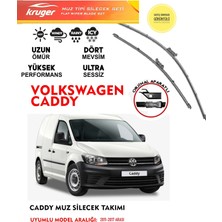 Kruger Wolsvagen Caddy Ön Cam Muz Sileceği 2014 Model Araç Için (Aparatsız) Direk Montaj
