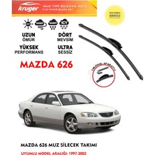 Kruger Mazda 626 Silgeç Takımı 1998 Model Araç Için  (Aparatsız) Direk Montaj