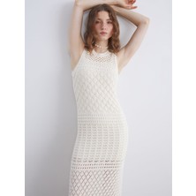Lc Waikiki Yeni Sezon Bisiklet Yaka Kroşe Bodycone Elbise