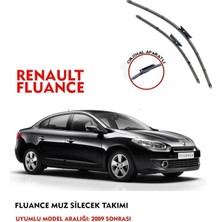 Kruger Fluence Muz Sileceği Takımı 2016 Model Araç Için . (Aparatsız) Direk Montaj